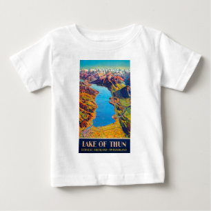 Vintager See Thun Schweiz Reisen Baby T-shirt