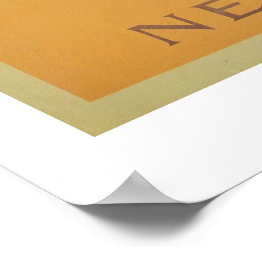 Vintager See Wanaka Neuseeland Reiseplakat Poster (Ecke)