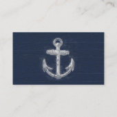 Vintager Seeanker Visitenkarte (Rückseite)