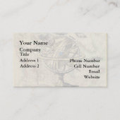 Vintager Seekompaß und Karte (Vorderseite)