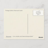 Vintager Seemann-Meerjungfrau-Fang Postkarte (Rückseite)