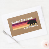 Vintager Seenwald Kalifornien Rechteckiger Aufkleber (Umschlag)