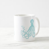 Vintager Seeoktopus Kaffeetasse (VorderseiteRechts)