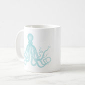Vintager Seeoktopus Kaffeetasse (Vorderseite Links)