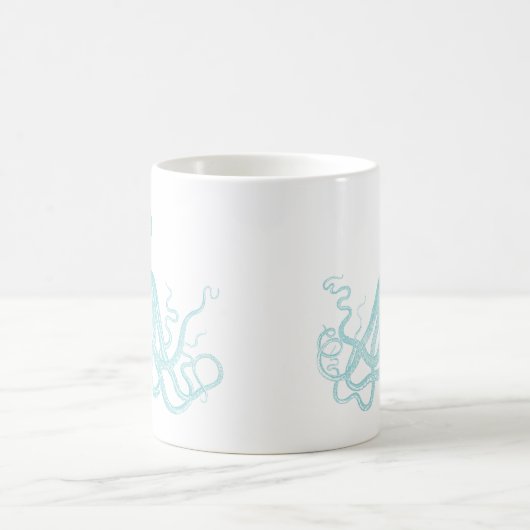 Vintager Seeoktopus Kaffeetasse (Mittel)