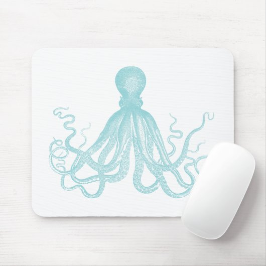 Vintager Seeoktopus Mousepad (Mit Mouse)