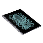 Vintager Seeoktopus Notizblock (Rechte Seite)