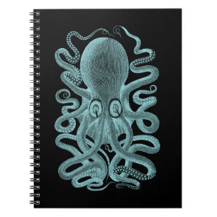 Vintager Seeoktopus Notizblock