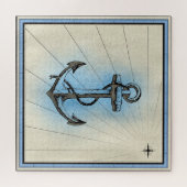 Vintager Seeufer des Nautical Ship Puzzle (Horizontal)