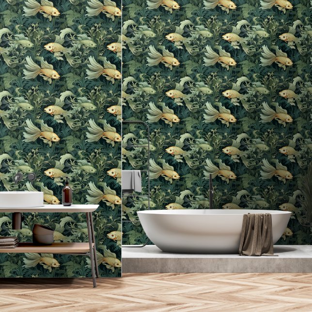 Vintager Seeverkehr Tapete (Badezimmer)