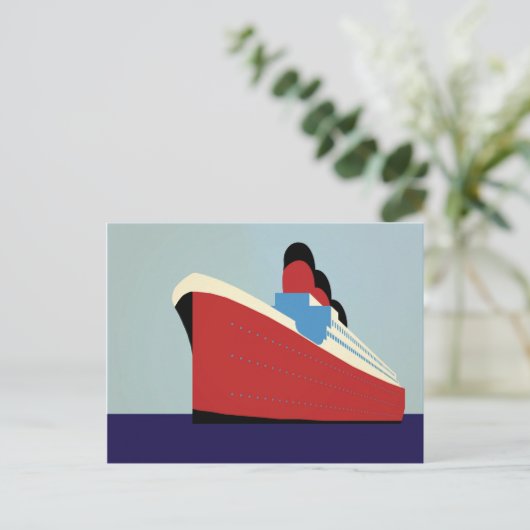 Vintager Seeweg Postkarte (Stehend Vorderseite)