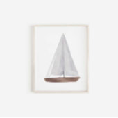 Vintager Segelbootdruck Poster