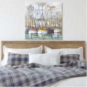 Vintager Segen der Thunfischflotte in Groix Leinwanddruck (Insitu (Schlafzimmer))