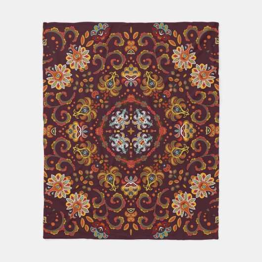 Vintager Seidenhalsschal oder Kicherquadrat Fleecedecke (Vorderseite)