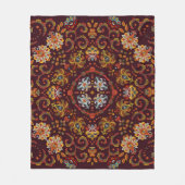 Vintager Seidenhalsschal oder Kicherquadrat Fleecedecke (Vorderseite)