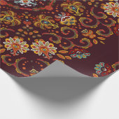 Vintager Seidenhalsschal oder Kicherquadrat Geschenkpapier (Ecke)