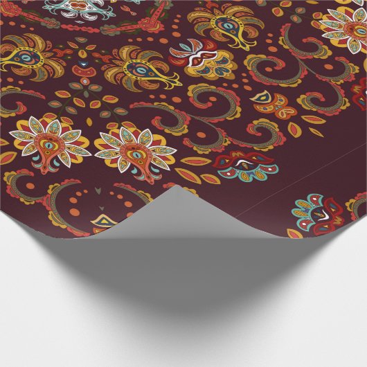 Vintager Seidenhalsschal oder Kicherquadrat Geschenkpapier (Ecke)