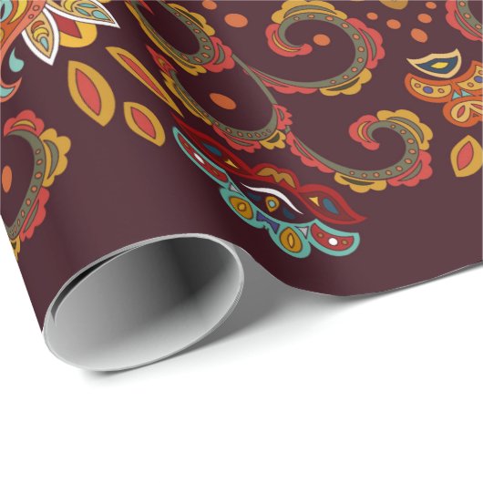 Vintager Seidenhalsschal oder Kicherquadrat Geschenkpapier (Rolleneckpunkt)