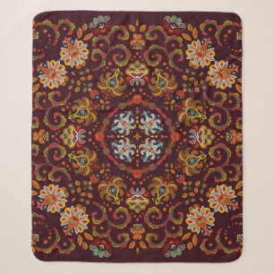Vintager Seidenhalsschal oder Kicherquadrat Sherpadecke