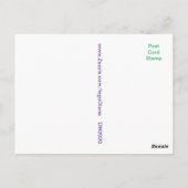 Vintager Seidenschal Floral Stillleben Postkarte (Rückseite)