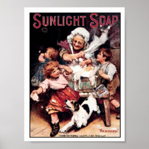 Vintager Seifen-Anzeigen-Druck Poster