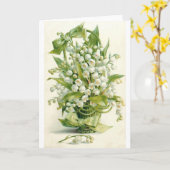 Vintager Seilkorb des Tals, Karte (Gelbe Blume)