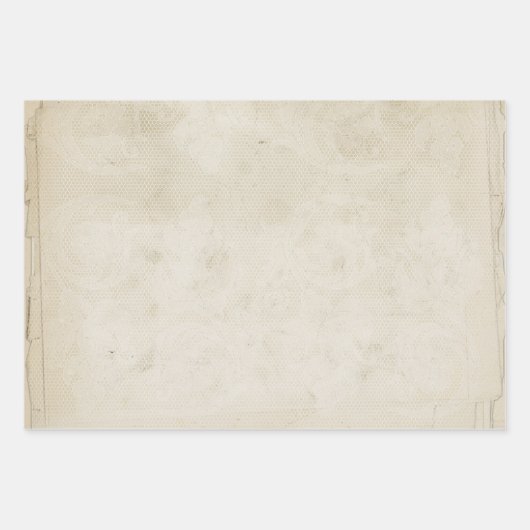 Vintager Seitenauftritt Geschenkpapier Set (Vorderseite)