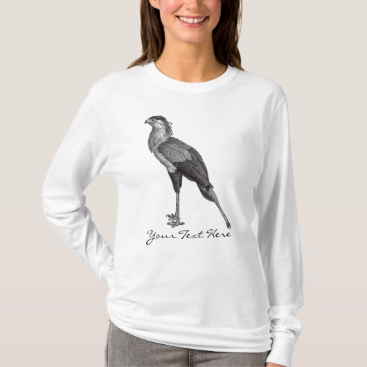 Vintager Sekretär Vogel T-Shirt (Vorderseite)