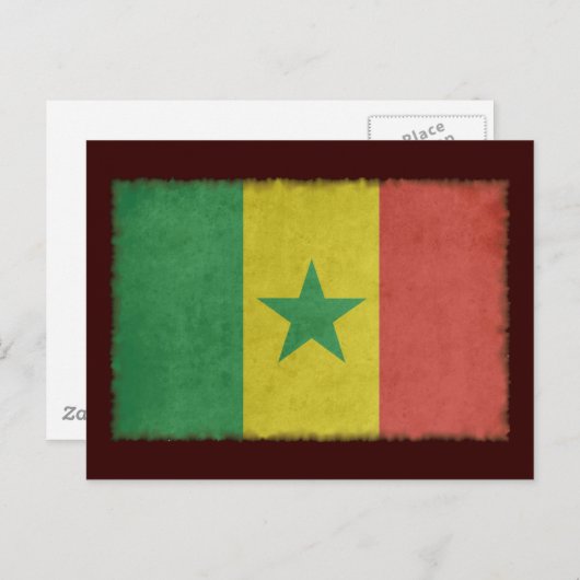 Vintager Senegal Postkarte (Vorne/Hinten)