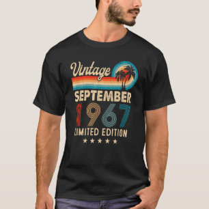 Vintager September 1967 55. Geburtstag T-Shirt