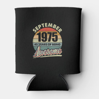 Vintager September 1975 46. Geburtstag Dosenkühler