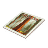 Vintager Sequoia-Nationalpark Fliese (Seite)