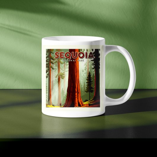 Vintager Sequoia-Nationalpark Kaffeetasse
