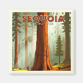 Vintager Sequoia-Nationalpark Magnet (Vorne)