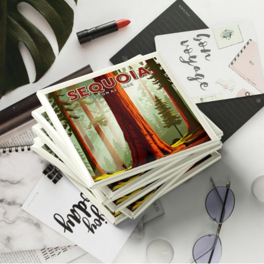 Vintager Sequoia-Nationalpark Magnet