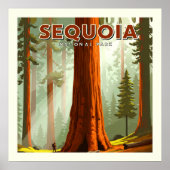 Vintager Sequoia-Nationalpark Poster (Vorne)