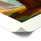 Vintager Sequoia-Nationalpark Poster (Ecke)