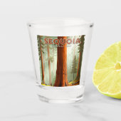 Vintager Sequoia-Nationalpark Schnapsglas (Vorderseite)