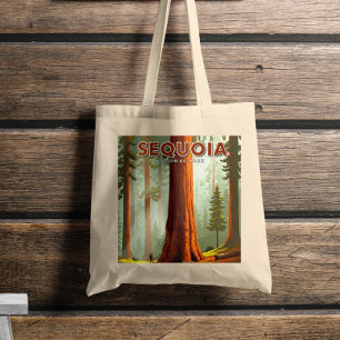 Vintager Sequoia-Nationalpark Tragetasche