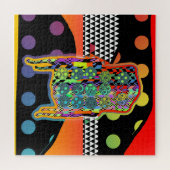 Vintager Sessel Geo Puzzle (Horizontal)