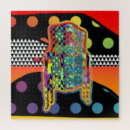 Vintager Sessel Geo Puzzle