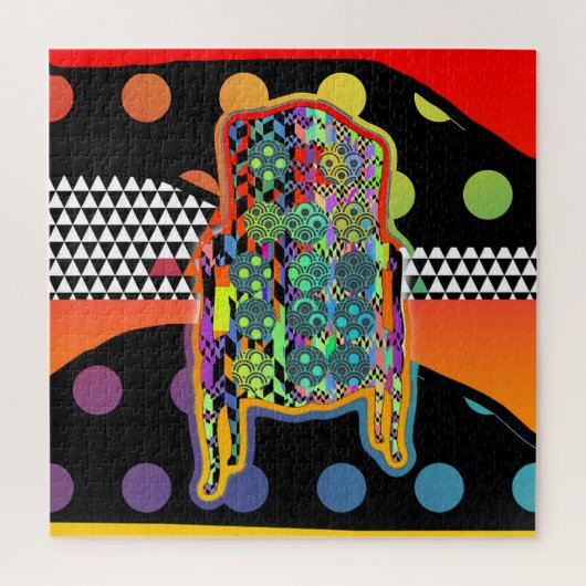 Vintager Sessel Geo Puzzle (Vertikal)