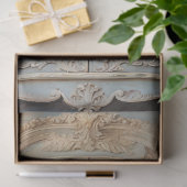 Vintager Shabby Chic Schrank floralgrün Seidenpapier (Geschenk)