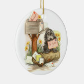 Vintager Shaggi mit Post Keramikornament (Rechts)