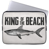 Vintager Shark Beach King Laptopschutzhülle (Vorderseite)