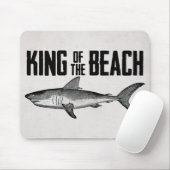 Vintager Shark Beach King Mousepad (Mit Mouse)