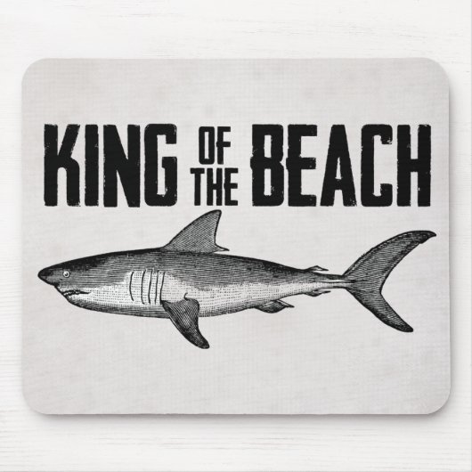 Vintager Shark Beach King Mousepad (Vorne)
