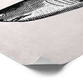 Vintager Shark Beach King Poster (Ecke)