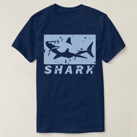 Vintager SHARK-Cooler MeeresbiologeGeschenk T-Shirt (Design vorne)