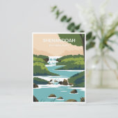 Vintager Shenandoah Nationalpark Travel Virginia Postkarte (Stehend Vorderseite)